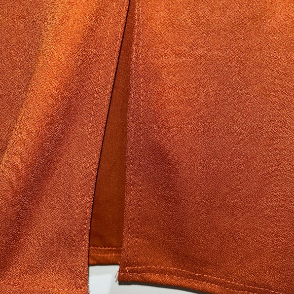brown/orange bodycon skirt. Misguided size US4 - Picture 2 of 5